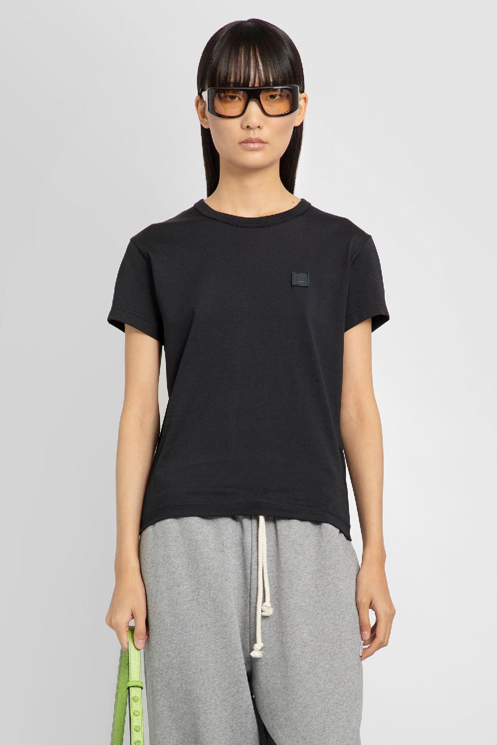 Antonioli ACNE STUDIOS WOMAN BLACK T-SHIRTS & TANK TOPS Negozi Online