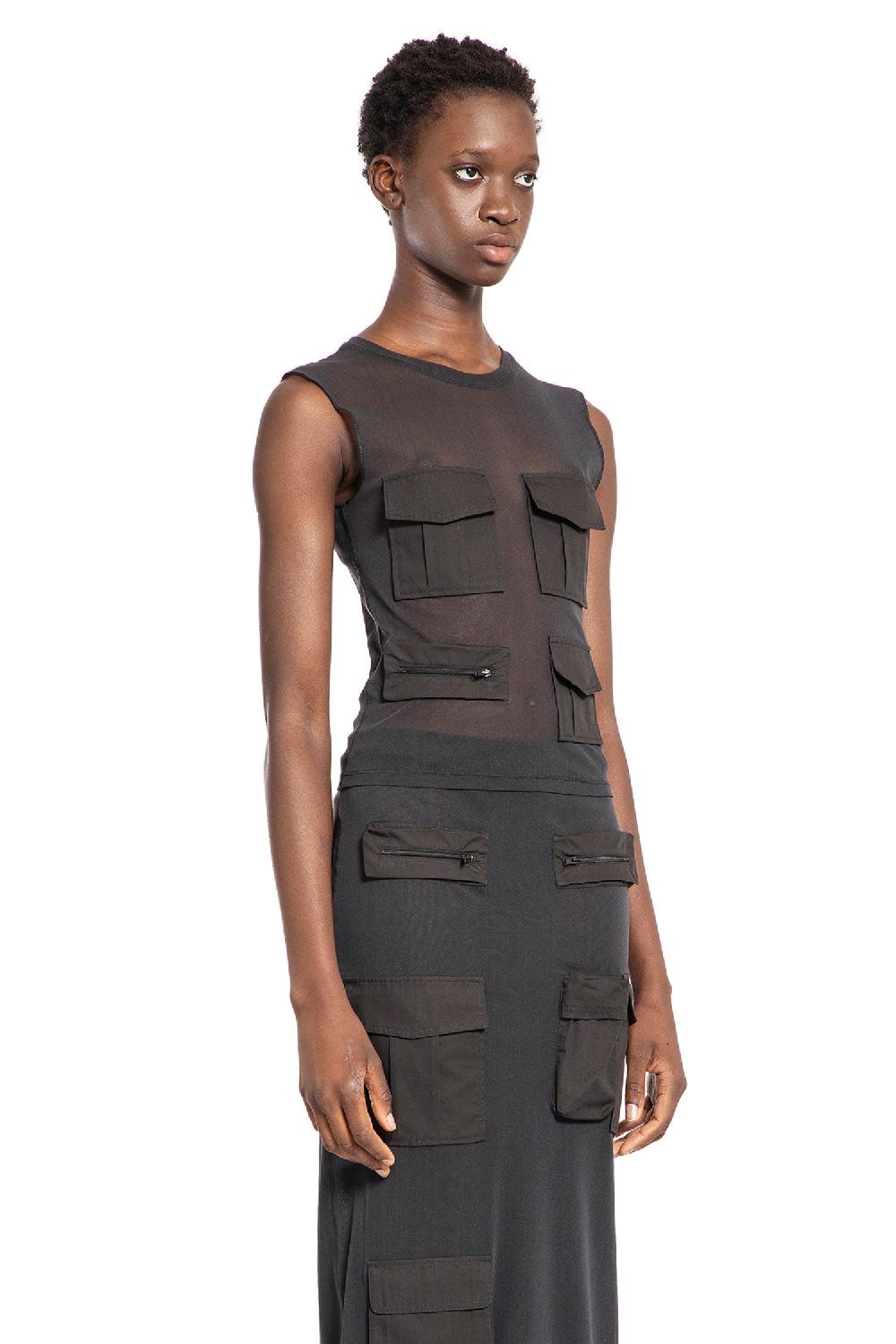 Antonioli ACNE STUDIOS WOMAN GREY T-SHIRTS & TANK TOPS In Saldo