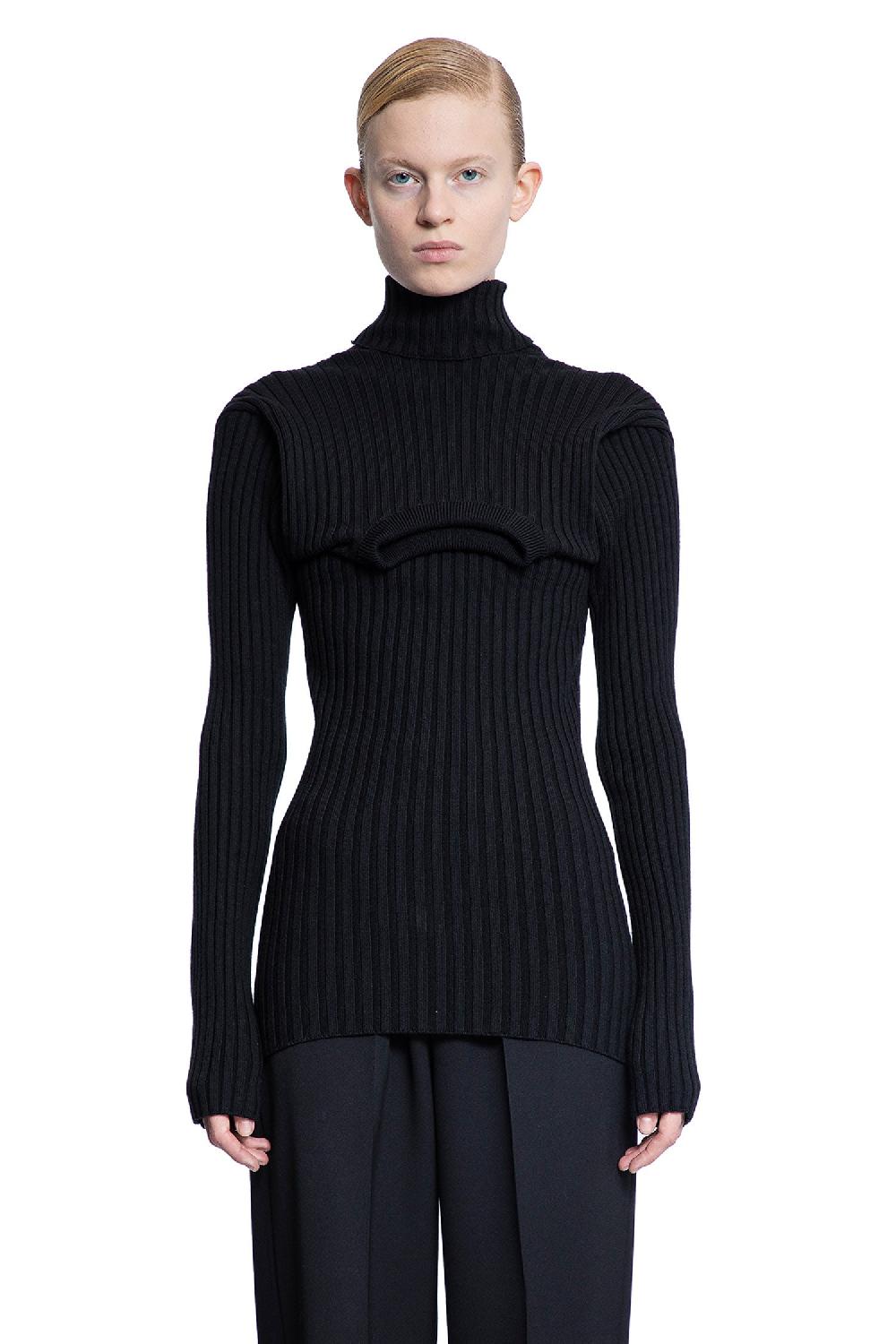 Antonioli ALAINPAUL WOMAN BLACK KNITWEAR Nuova