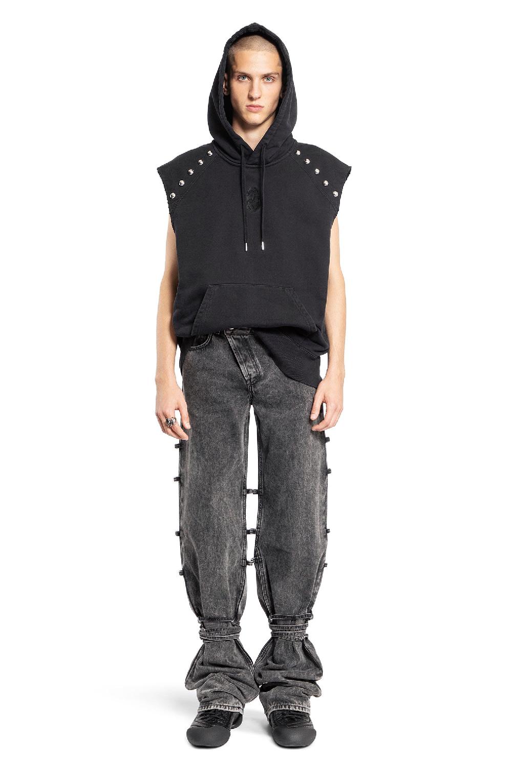 Antonioli ALEXANDER MCQUEEN MAN BLACK JEANS Convenienza