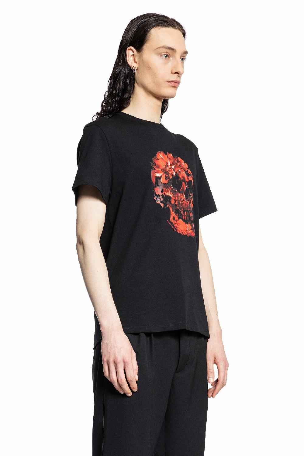 Antonioli ALEXANDER MCQUEEN MAN BLACK T-SHIRTS & TANK TOPS Moda