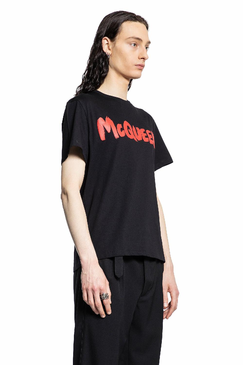 Antonioli ALEXANDER MCQUEEN MAN BLACK T-SHIRTS & TANK TOPS 2025