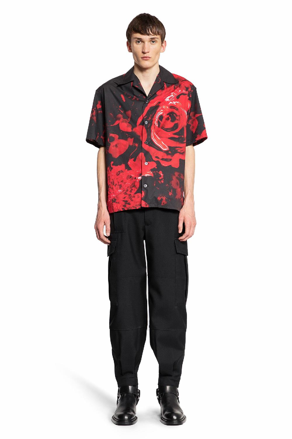 Antonioli ALEXANDER MCQUEEN MAN BLACK TROUSERS Spedizione Gratuita