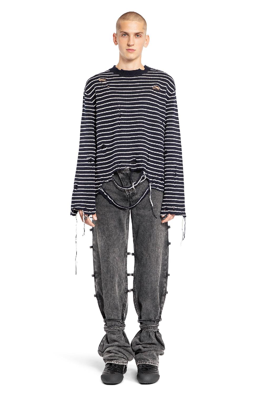 Antonioli ALEXANDER MCQUEEN MAN BLACK&WHITE KNITWEAR Affare Del Giorno