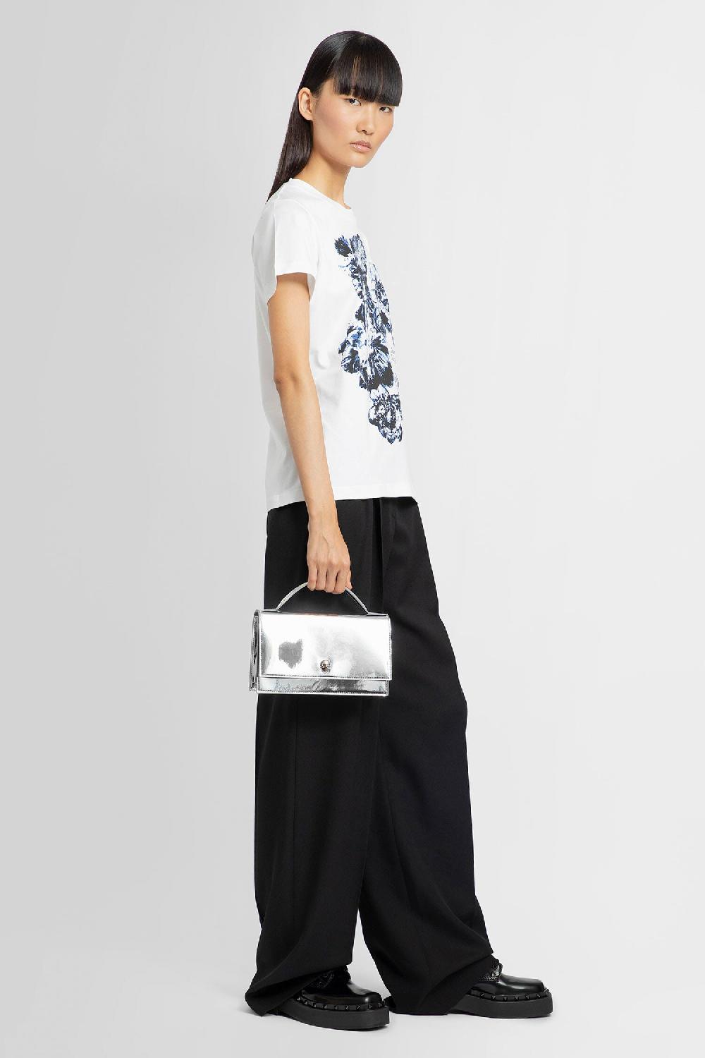 Antonioli ALEXANDER MCQUEEN WOMAN WHITE T-SHIRTS & TANK TOPS Nuova