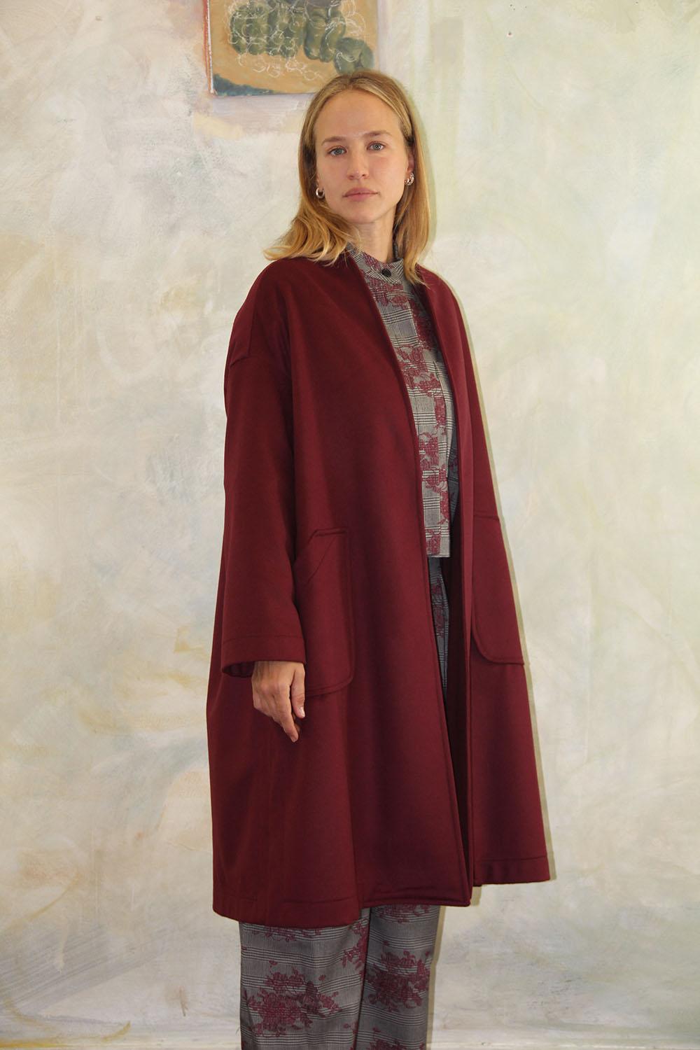 ROSÈ A POIS Baustelle Cappotto Cashmere Consegna Veloce