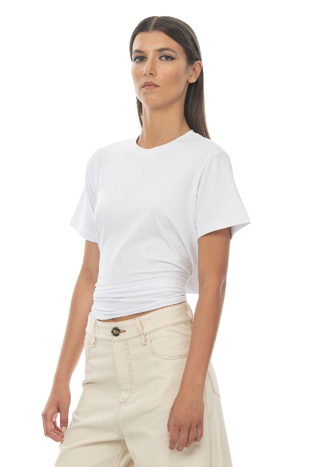 ROSÈ A POIS Elsa T-shirt Bianco Vendita Calda