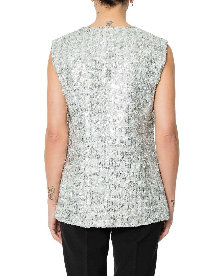 Rrue Bisquit GILET CHANEL PAILLETTES Soddisfazione Garantita