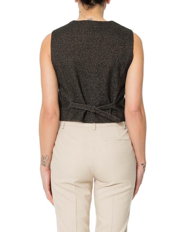 Rrue Bisquit GILET TWEED Consegna Veloce