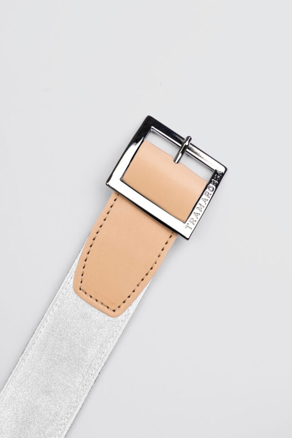 Sartoria Tramarossa CINTURA COLOR BIANCO IN SUEDE Vendita Economica
