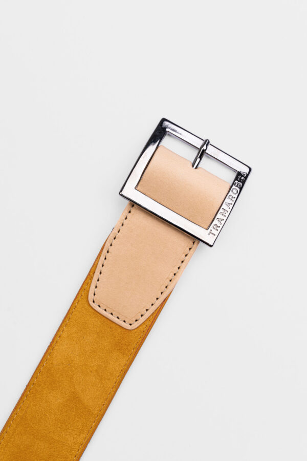 Sartoria Tramarossa CINTURA COLOR OCRA IN SUEDE Saldi Di Fabbrica