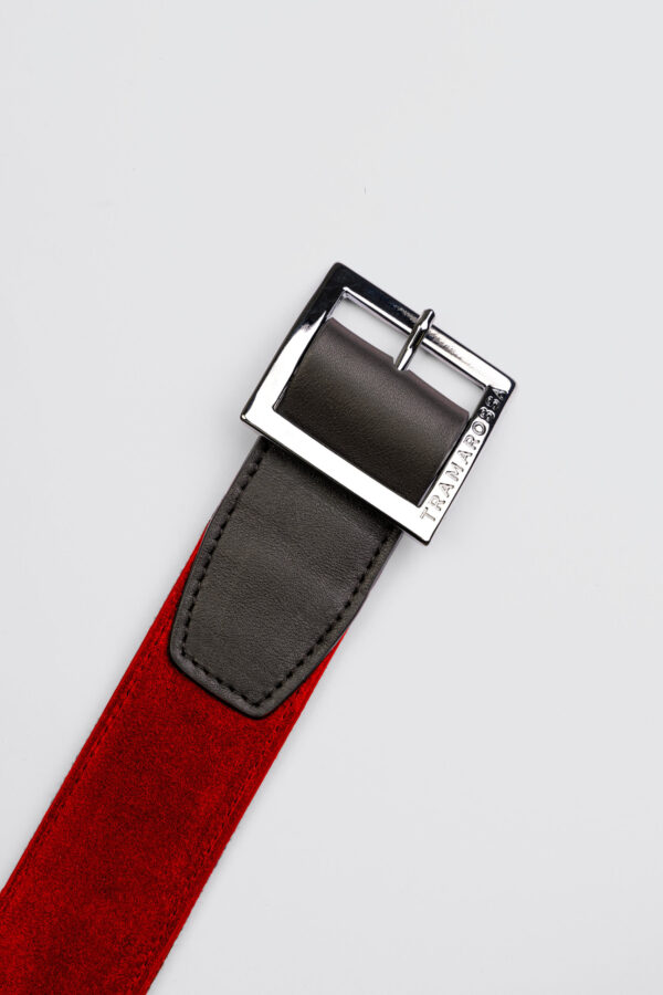 Sartoria Tramarossa CINTURA COLOR ROSSO IN SUEDE Vendite Flash