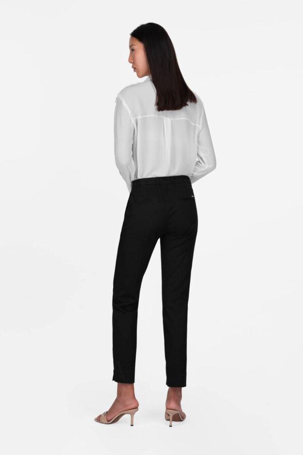 Sartoria Tramarossa PANTALONE ADELE SLIM IN DENIM NERO Vendite Flash