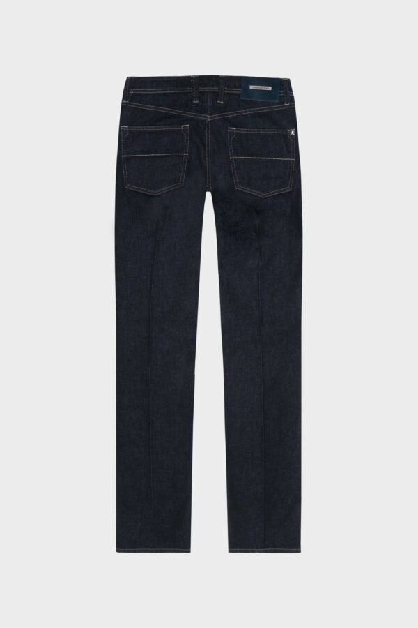 Sartoria Tramarossa JEANS LEONARDO BUTTONS REGULAR IN DENIM ARGENTO 925 BLU SCURO Acquista Ora