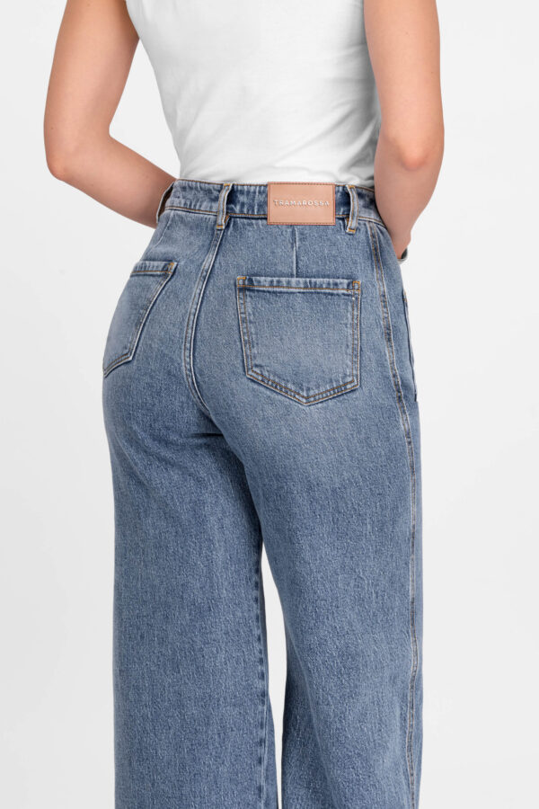 Sartoria Tramarossa JEANS VIRGINIA WIDE LEG IN DENIM BLU CHIARO Italia
