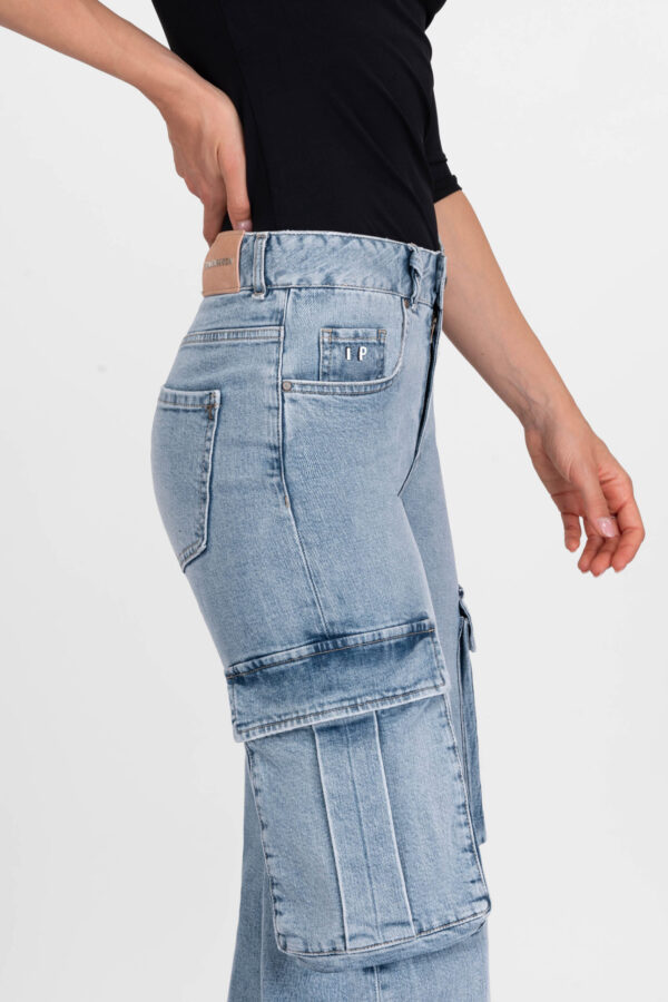 Sartoria Tramarossa JEANS PETRA WIDE LEG IN DENIM BLU CHIARO Vendita
