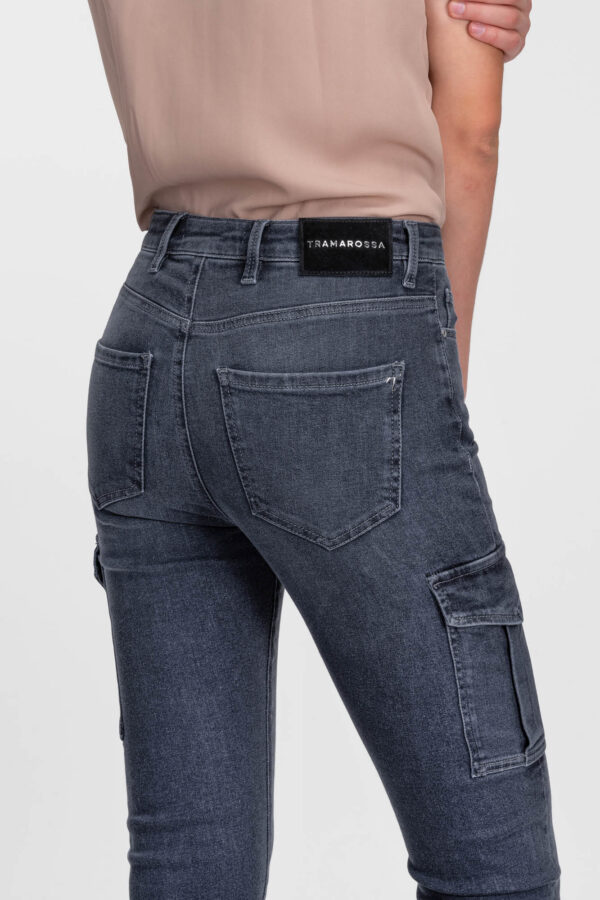 Sartoria Tramarossa JEANS ISABEL SKINNY IN DENIM NERO Spedizione Gratuita