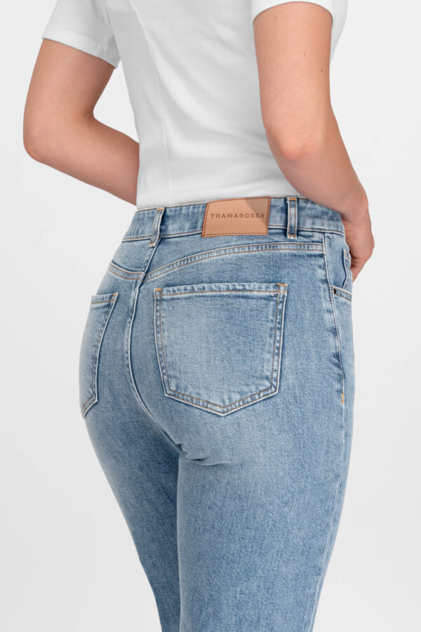 Sartoria Tramarossa JEANS MONICA MUM IN DENIM BLU CHIARO Soddisfazione Garantita