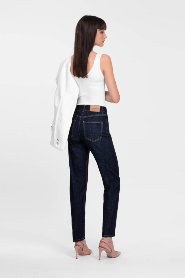 Sartoria Tramarossa JEANS MONICA MUM IN DENIM BLU SCURO Qualità Garantita