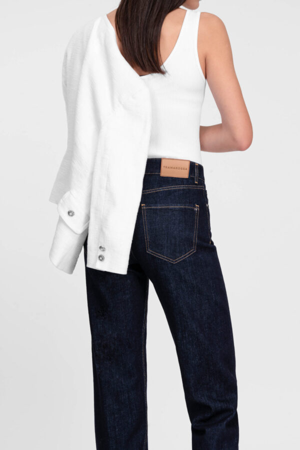 Sartoria Tramarossa JEANS MONICA MUM IN DENIM BLU SCURO Qualità Garantita