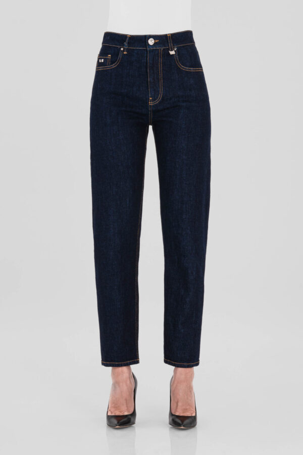Sartoria Tramarossa JEANS MONICA MUM IN DENIM BLU SCURO Qualità Garantita