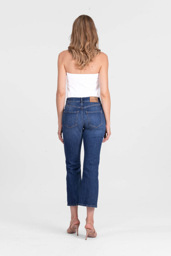 Sartoria Tramarossa JEANS MONICA FLARE CUT FLARE IN DENIM BLU MEDIO Consegna Veloce