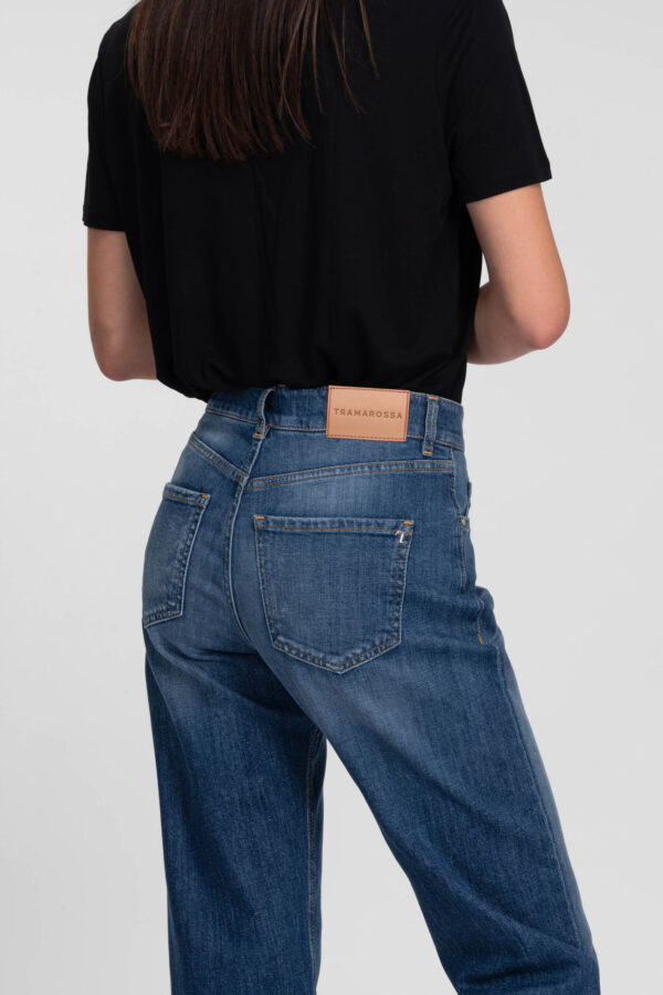 Sartoria Tramarossa JEANS MONICA STRAIGHT IN DENIM BLU MEDIO Fino Al -60%