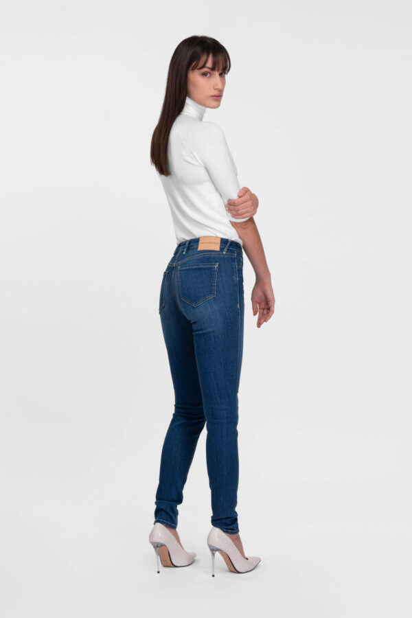 Sartoria Tramarossa JEANS BIANCA SLIM SKINNY IN DENIM STRETCH BLU MEDIO Convenienza