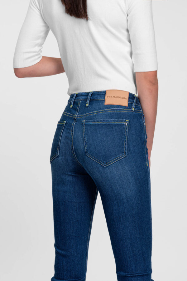 Sartoria Tramarossa JEANS BIANCA SLIM SKINNY IN DENIM STRETCH BLU MEDIO Convenienza