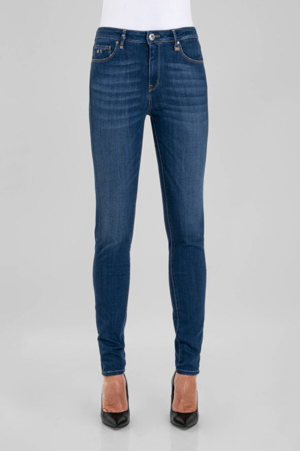 Sartoria Tramarossa JEANS BIANCA SLIM SKINNY IN DENIM STRETCH BLU MEDIO Convenienza
