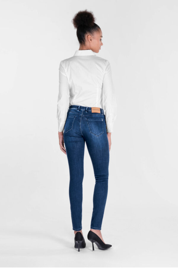 Sartoria Tramarossa JEANS BIANCA SLIM SKINNY IN DENIM STRETCH BLU MEDIO Novità