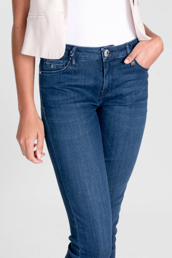 Sartoria Tramarossa JEANS BIANCA CAPRI SKINNY IN DENIM STRETCH BLU MEDIO Offerta