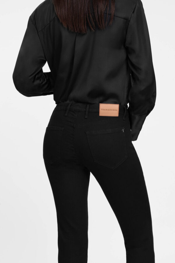 Sartoria Tramarossa JEANS BIANCA CAPRI SKINNY IN DENIM STRETCH NERO Online