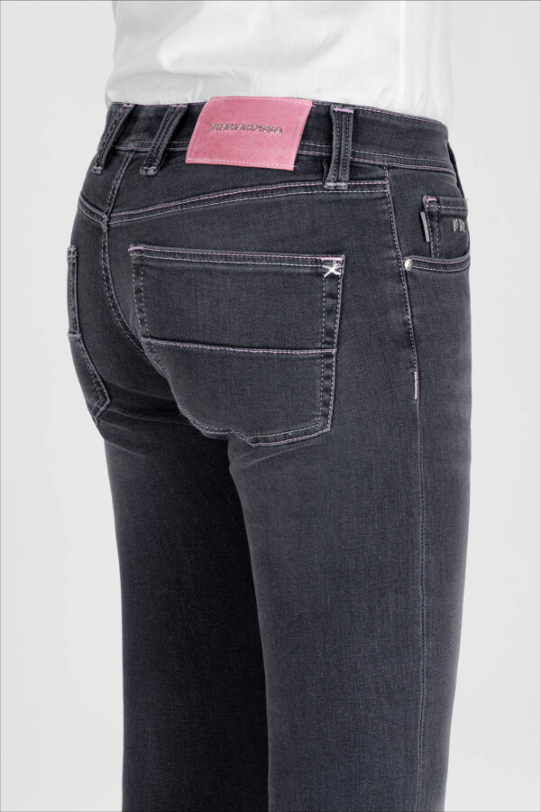 Sartoria Tramarossa JEANS LEONARDO ZIP SS SLIM IN DENIM STRETCH GRIGIO Hotsell
