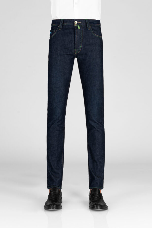 Sartoria Tramarossa JEANS LEONARDO BUTTONS REGULAR IN DENIM BLU SCURO I Più Venduti