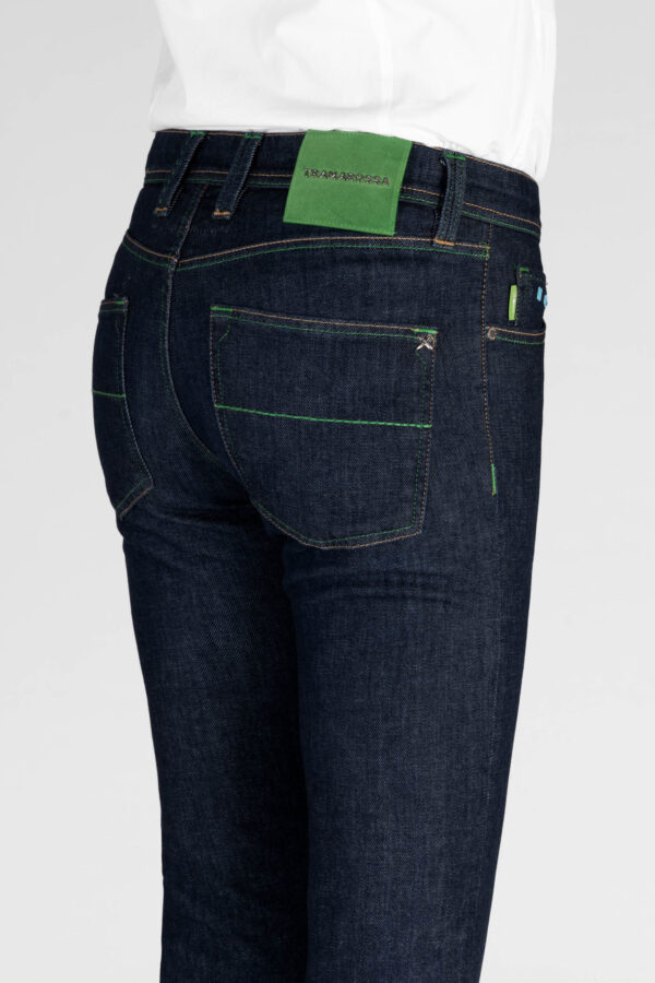 Sartoria Tramarossa JEANS LEONARDO BUTTONS REGULAR IN DENIM BLU SCURO I Più Venduti