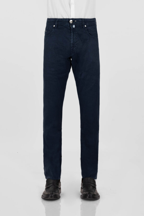 Sartoria Tramarossa JEANS MICHELANGELO REGULAR IN DENIM LINO BLU SCURO Latest stili