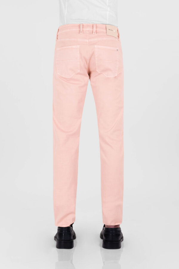 Sartoria Tramarossa PANTALONE MICHELANGELO ZIP SS REGULAR IN GABARDINA DI COTONE STRETCH ROSA Shopping Online