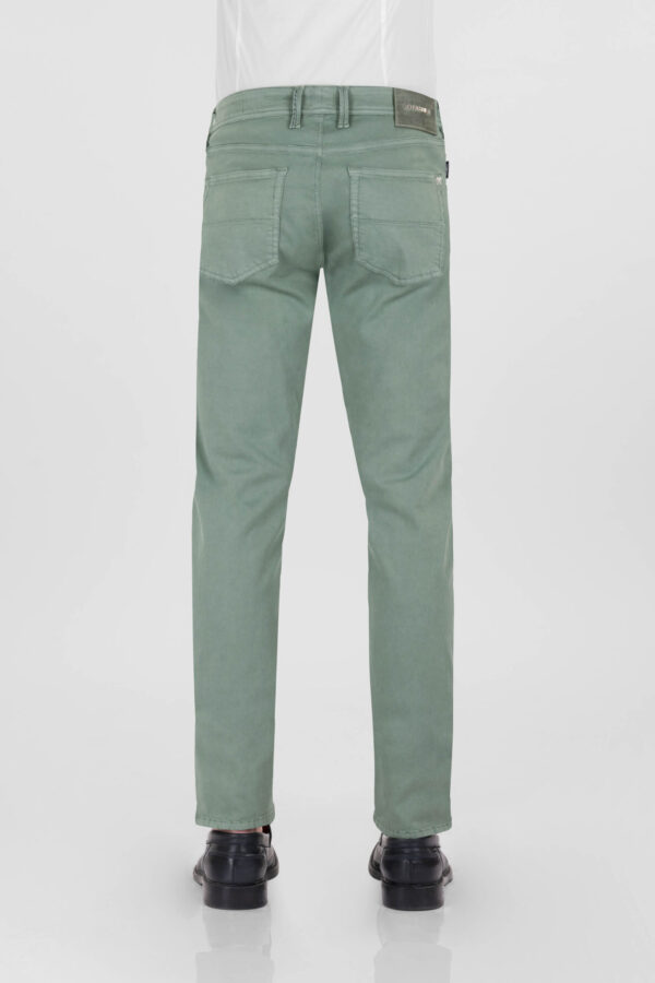 Sartoria Tramarossa PANTALONE MICHELANGELO ZIP SS REGULAR IN GABARDINA DI COTONE STRETCH VERDE Affare Del Giorno