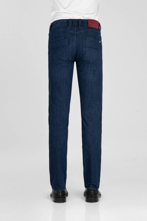 Sartoria Tramarossa JEANS LEONARDO BUTTONS REGULAR IN DENIM BLU MEDIO Sottocosto