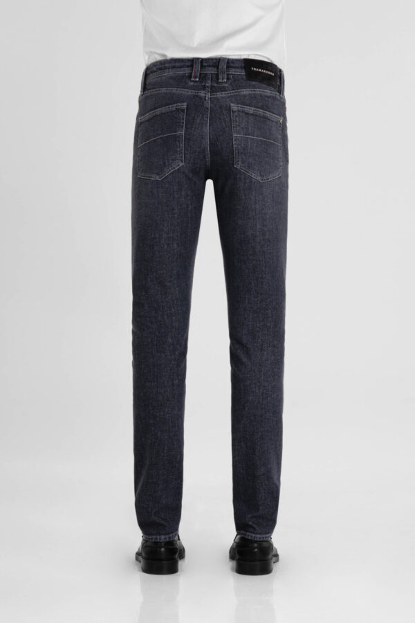 Sartoria Tramarossa JEANS LEONARDO BUTTONS REGULAR IN DENIM BLU GRIGIO Officina