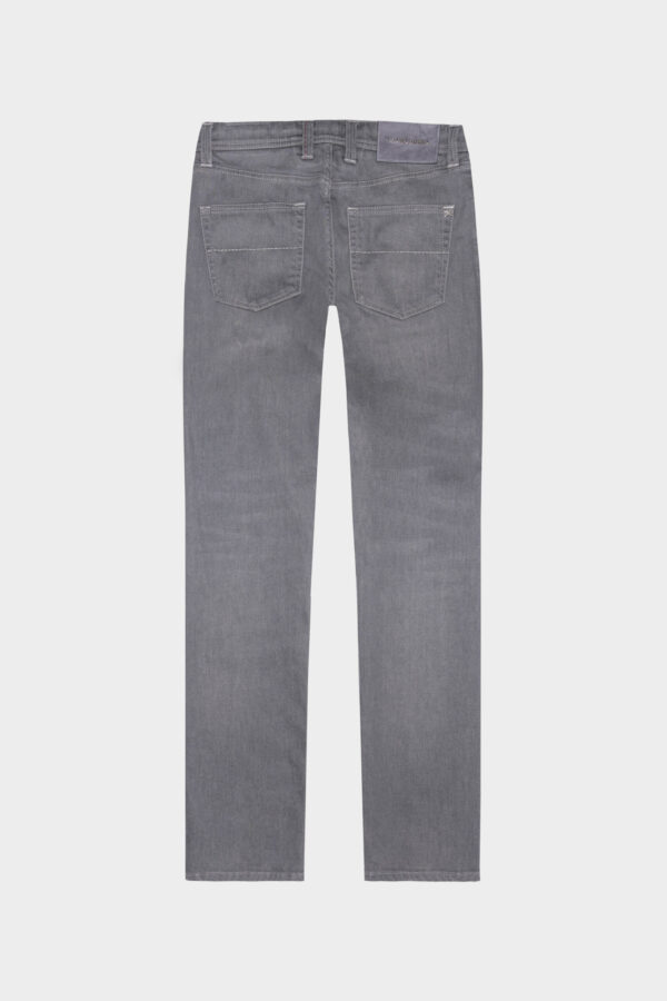 Sartoria Tramarossa JEANS LEONARDO BUTTONS REGULAR IN DENIM GRIGIO Novità
