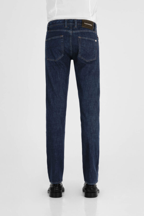 Sartoria Tramarossa JEANS LEONARDO BUTTONS REGULAR IN DENIM BLU SCURO Presa