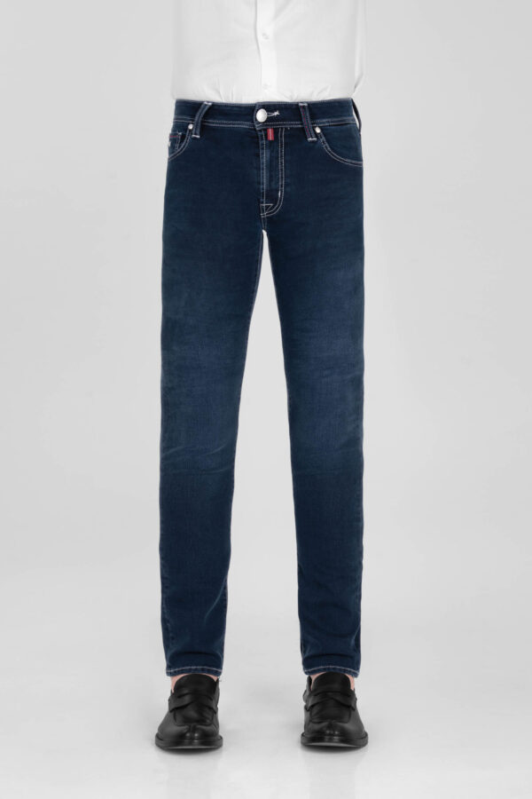 Sartoria Tramarossa JEANS MICHELANGELO ZIP SS REGULAR IN DENIM STRETCH BLU SCURO Offerta