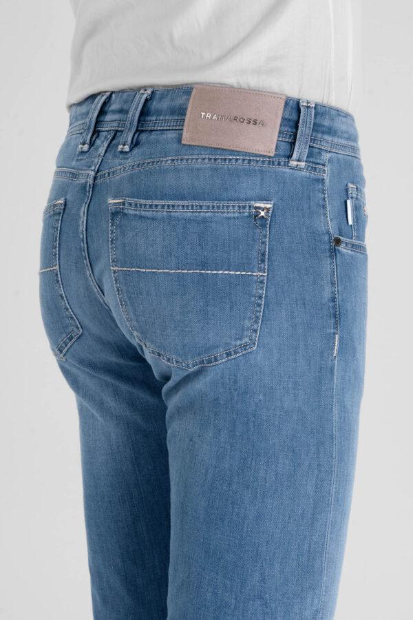 Sartoria Tramarossa JEANS MICHELANGELO ZIP REGULAR IN DENIM LEGGERO BLU CHIARO Online