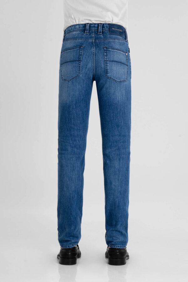 Sartoria Tramarossa JEANS MICHELANGELO ZIP REGULAR IN DENIM BLU MEDIO Sconti questo mese