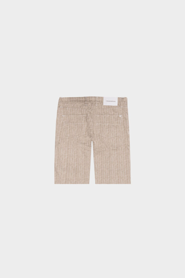 Sartoria Tramarossa PANTALONE ASCANIO CORTO IN DENIM STAMPATO BEIGE Moda