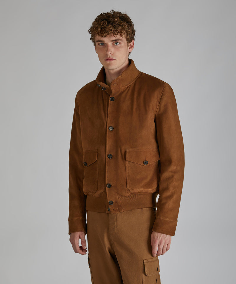 Slowear Bomber in pelle scamosciata 2025