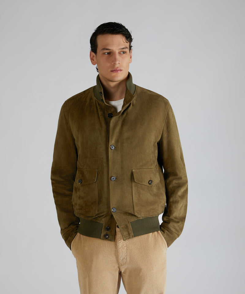 Slowear Bomber in pelle scamosciata Soddisfazione Garantita