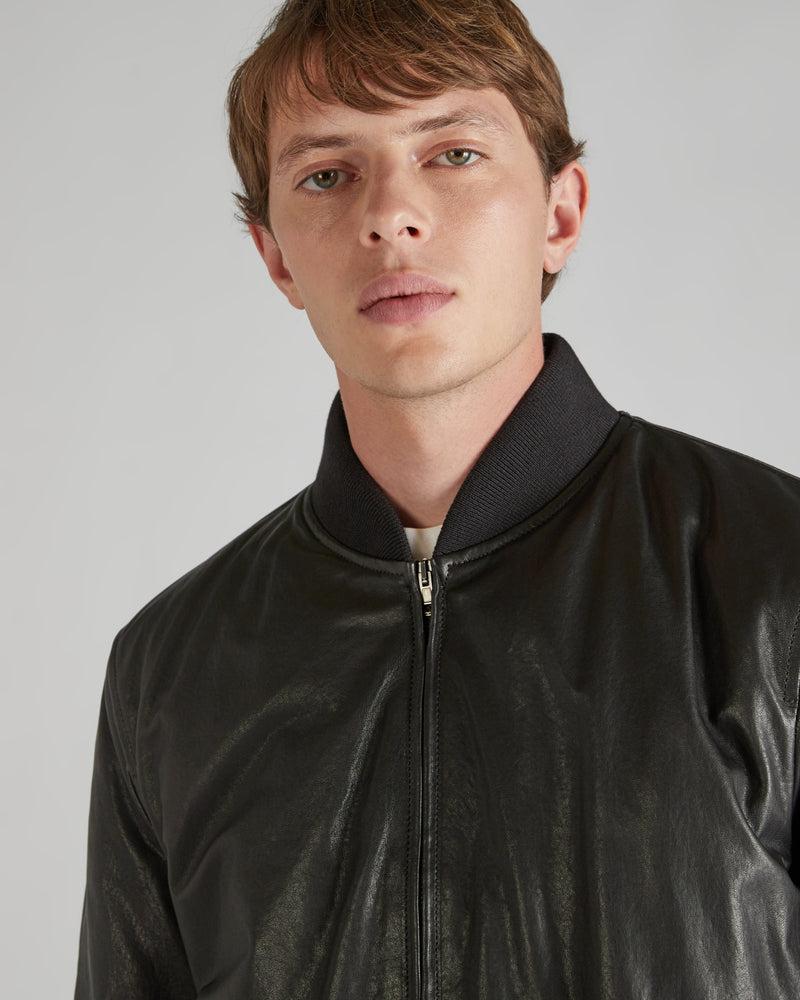 Slowear Bomber regular fit in nappa Sottocosto
